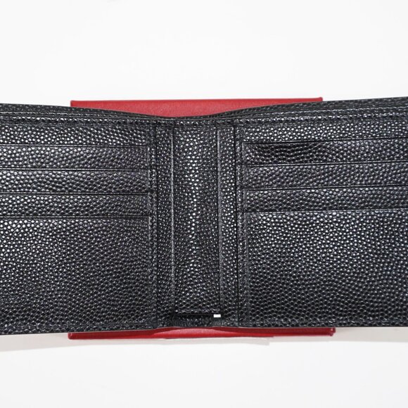 Salvatore Ferragamo Made in Italy Dark Brown Pebble Leather Bifold Wallet - Picture 3 of 4